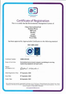 Chase International ISO 14001 2015